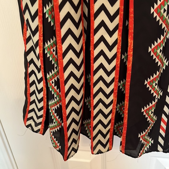Anthropologie Ranna Gill Chevron Embroidered Blouse - Picture 4 of 8